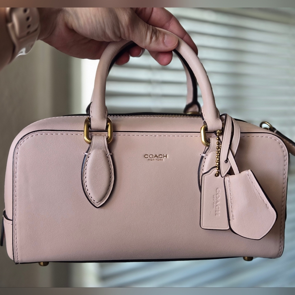 NWT Coach Bowery Satchel In Blush